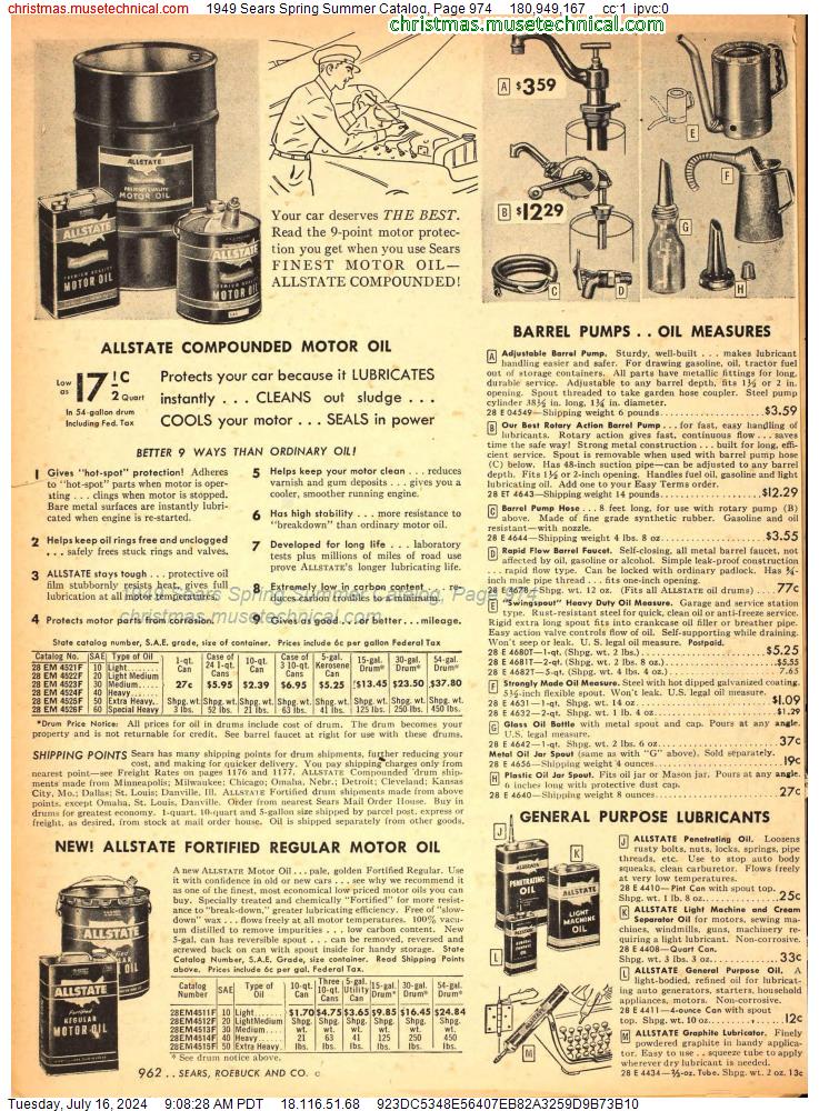 1949 Sears Spring Summer Catalog, Page 974