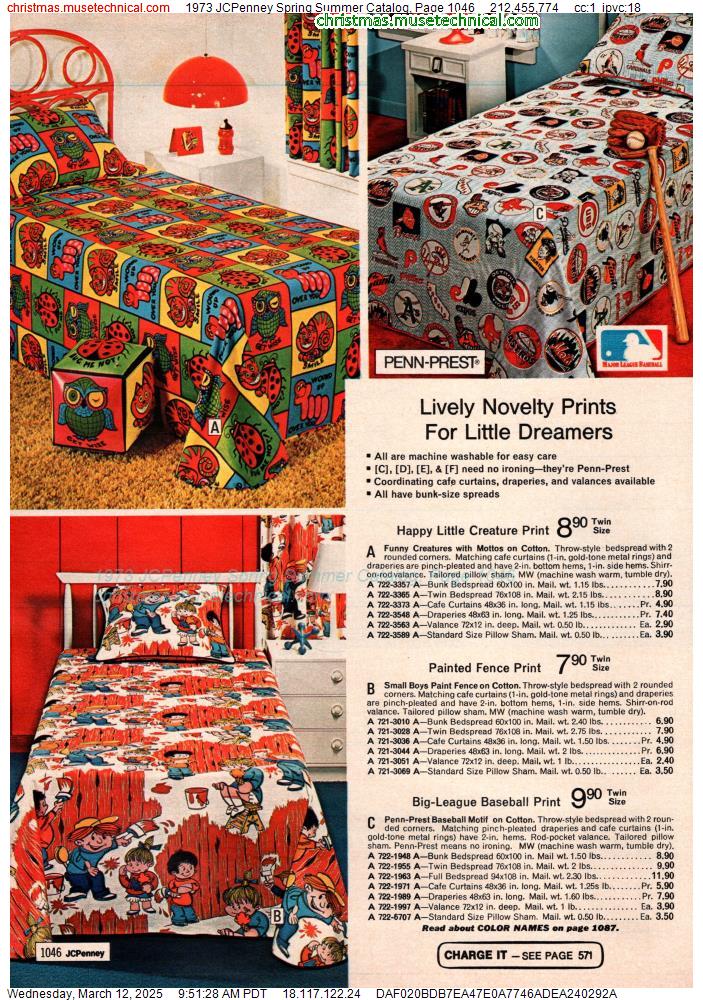 1973 JCPenney Spring Summer Catalog, Page 1046