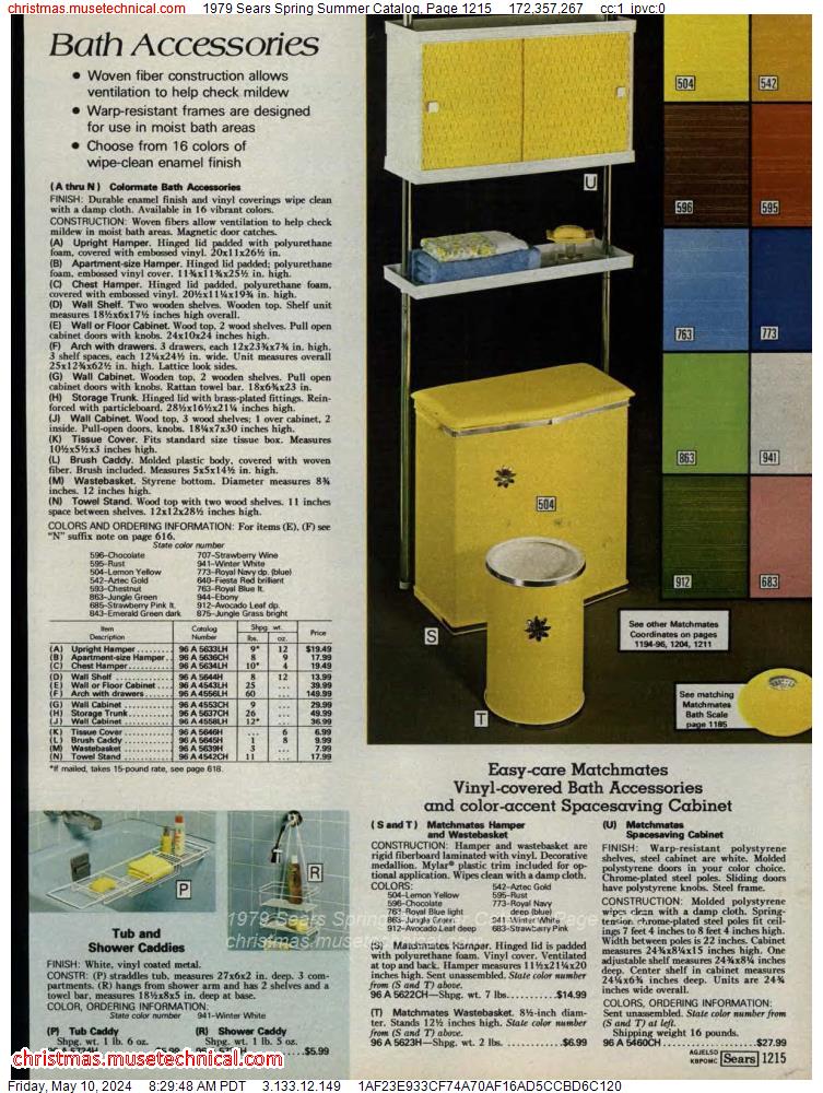 1979 Sears Spring Summer Catalog, Page 1215