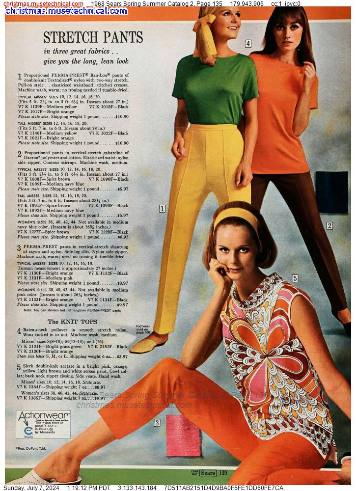 1968 Sears Spring Summer Catalog 2, Page 135 - Catalogs & Wishbooks