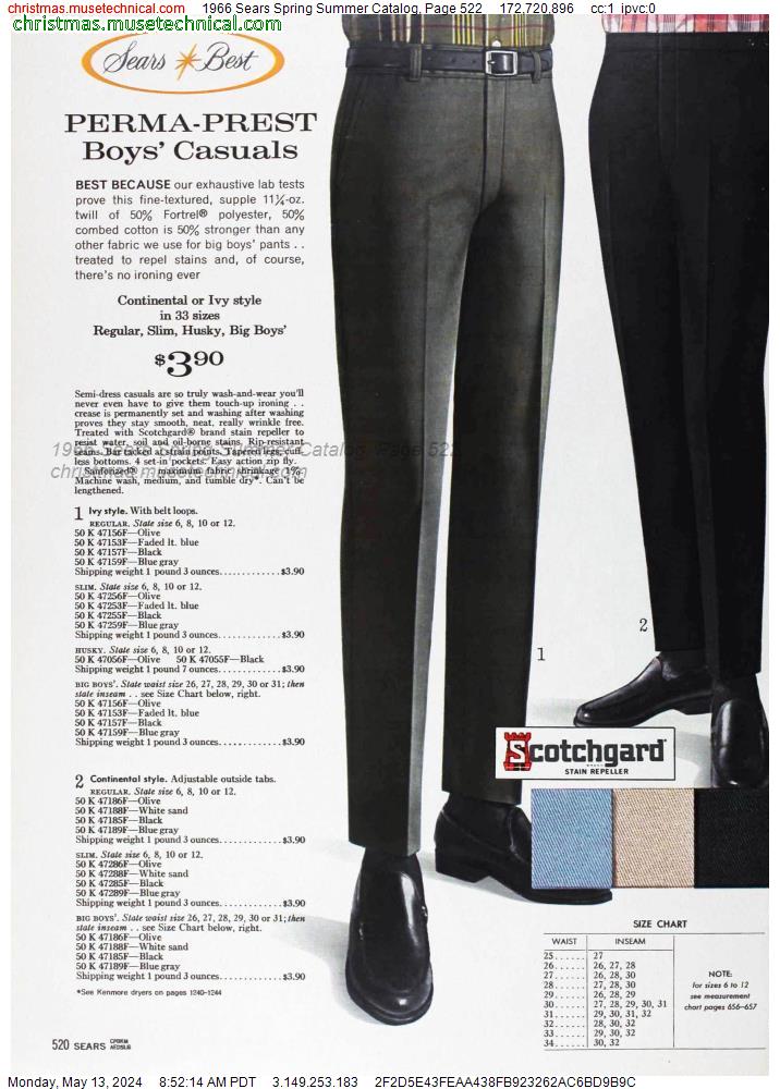 1966 Sears Spring Summer Catalog, Page 522