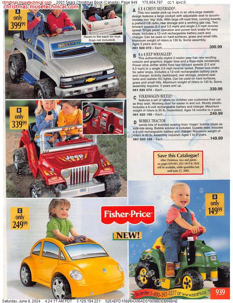 2001 Sears Christmas Book (Canada), Page 949