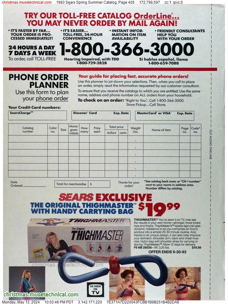 1993 Sears Spring Summer Catalog, Page 405