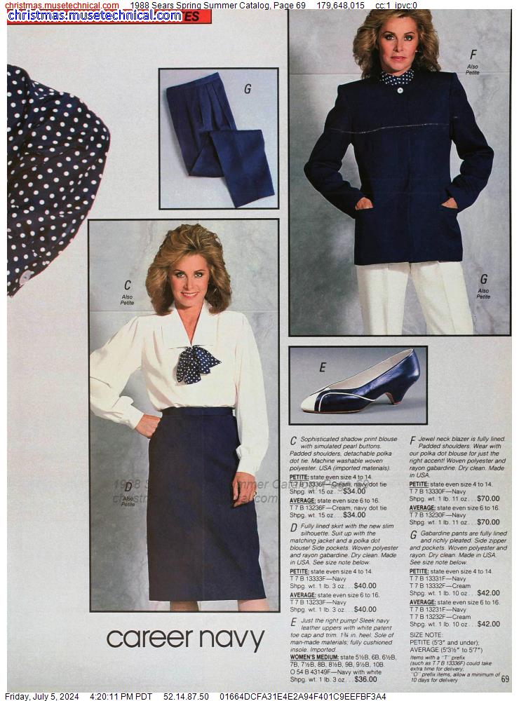 1988 Sears Spring Summer Catalog, Page 69