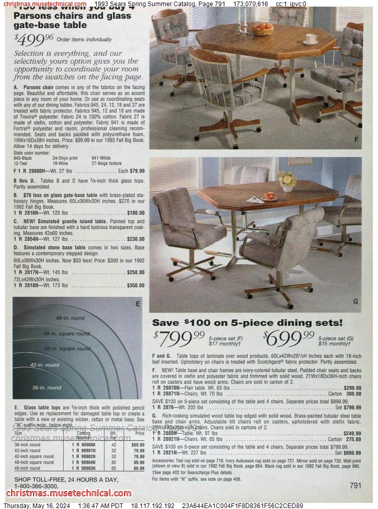 1993 Sears Spring Summer Catalog, Page 791