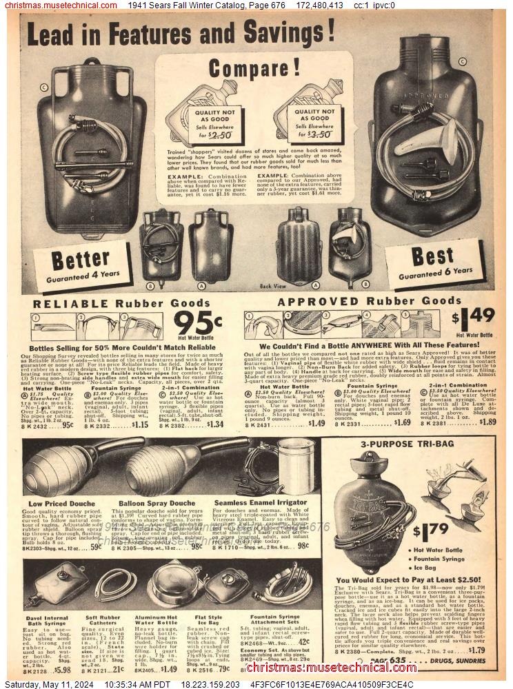 1941 Sears Fall Winter Catalog, Page 676