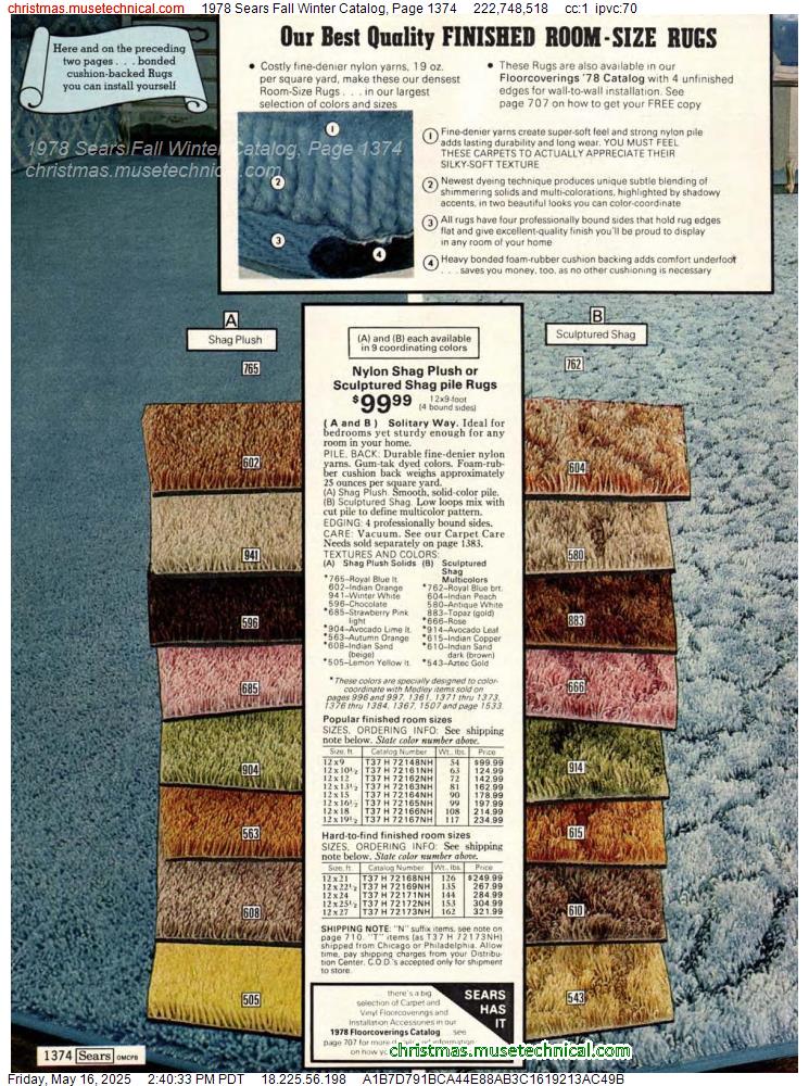 1978 Sears Fall Winter Catalog, Page 1374