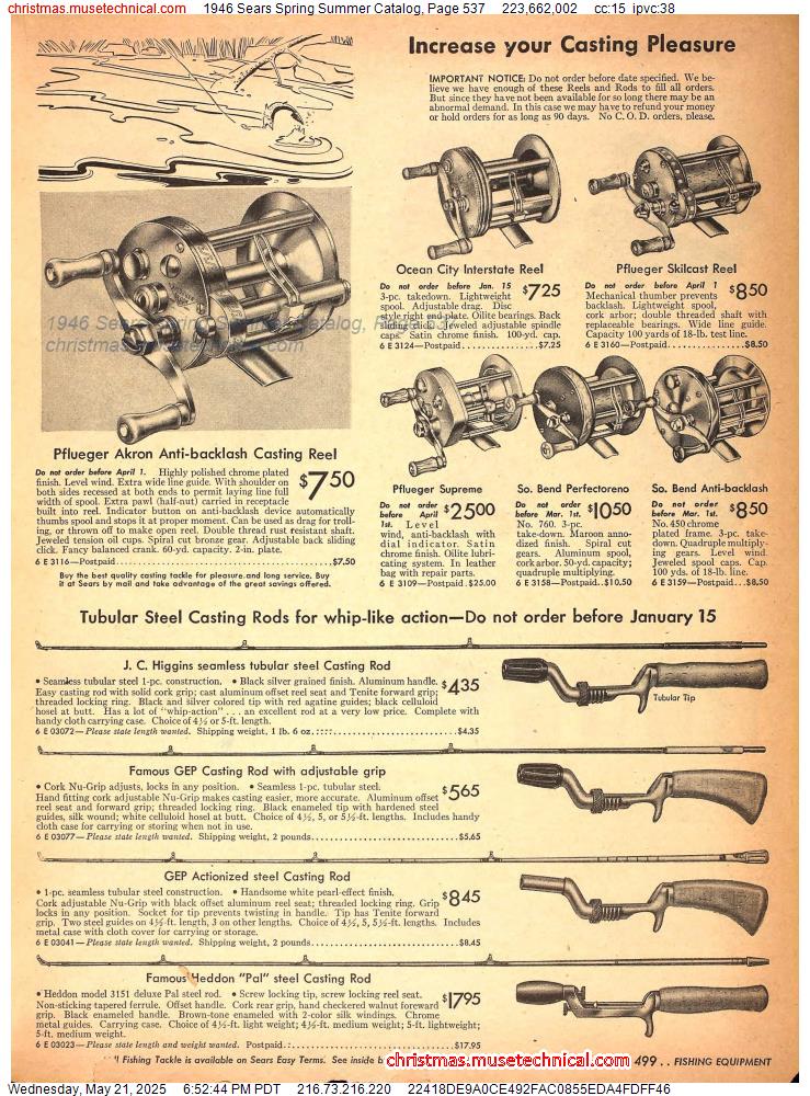 1946 Sears Spring Summer Catalog, Page 537