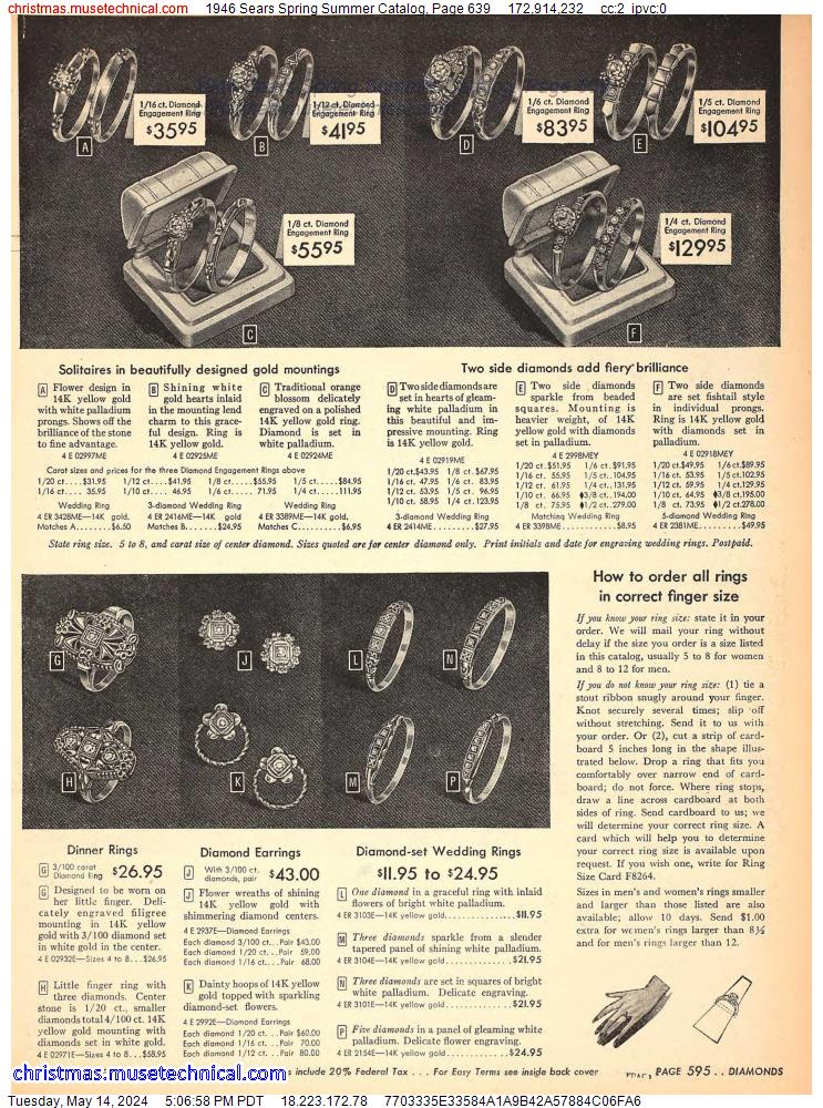 1946 Sears Spring Summer Catalog, Page 639
