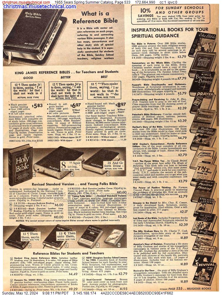 1955 Sears Spring Summer Catalog, Page 533