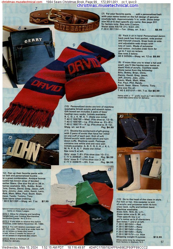 1984 Sears Christmas Book, Page 99