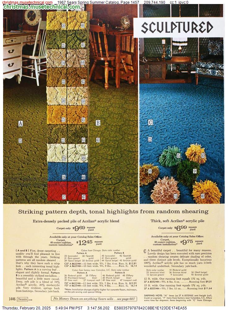 1967 Sears Spring Summer Catalog, Page 1457