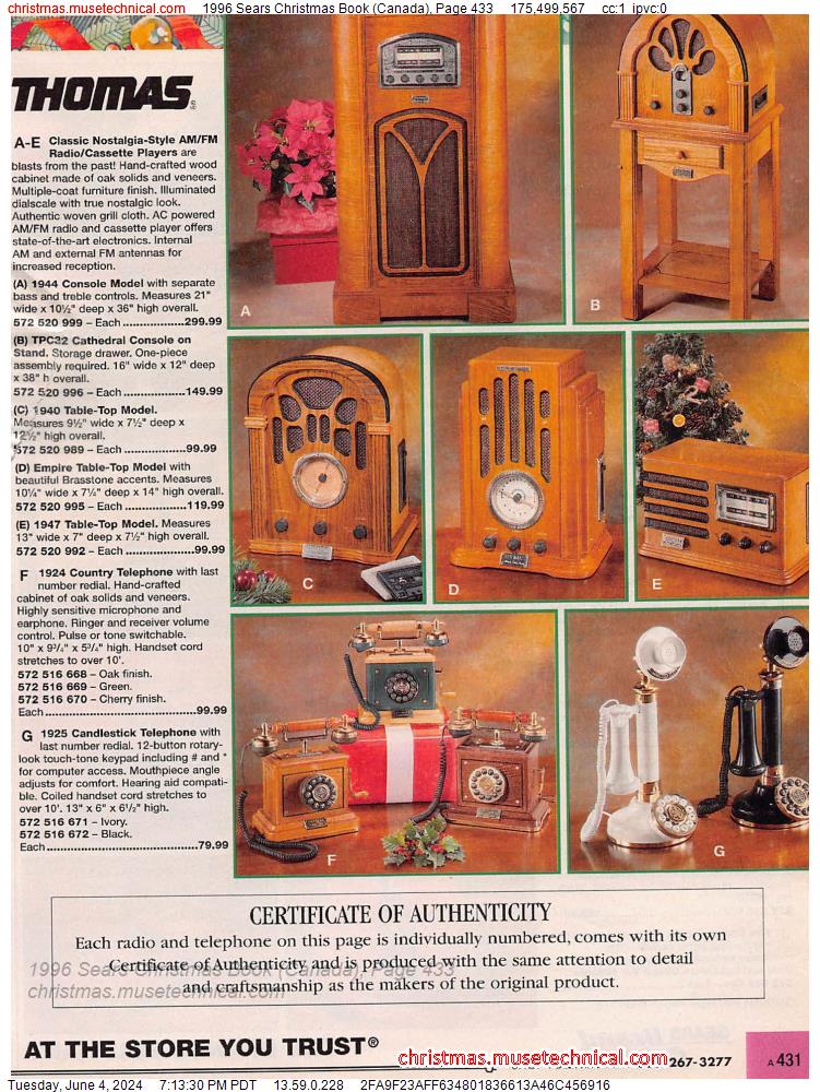 1996 Sears Christmas Book (Canada), Page 433