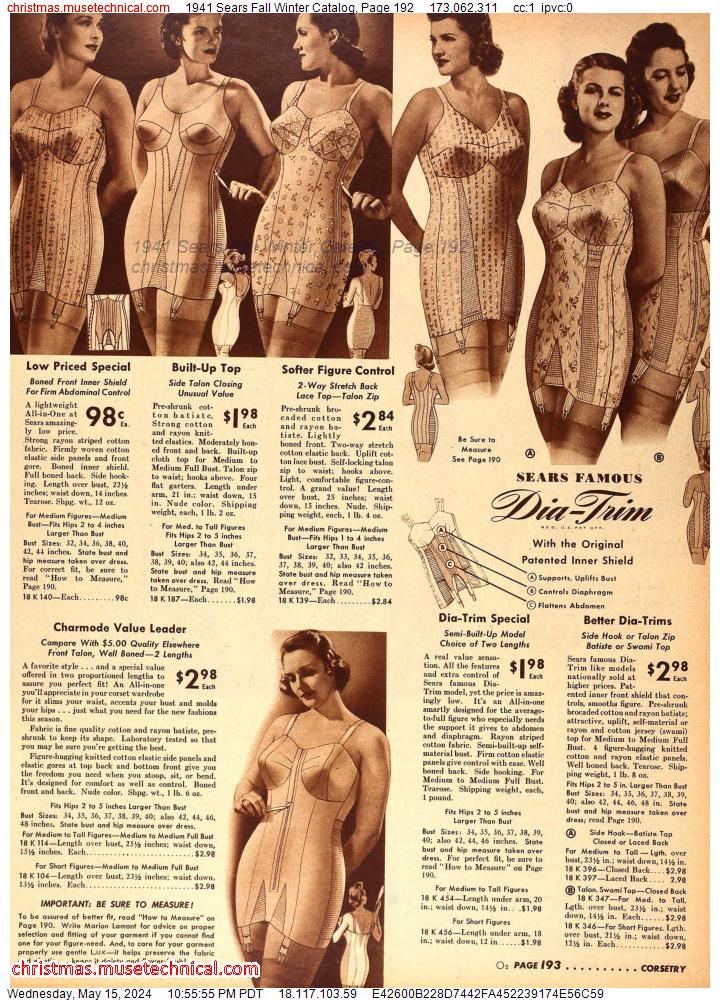 1941 Sears Fall Winter Catalog, Page 192