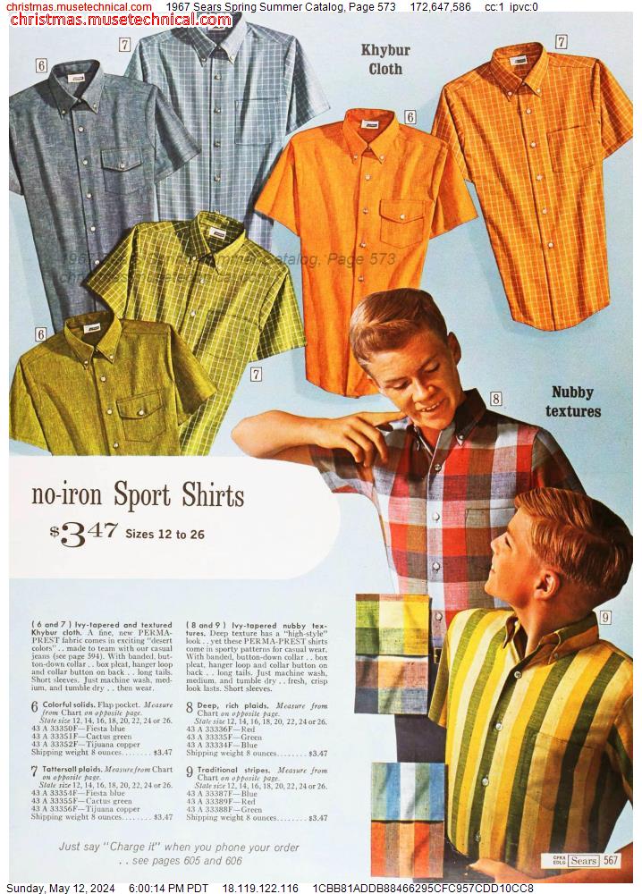 1967 Sears Spring Summer Catalog, Page 573