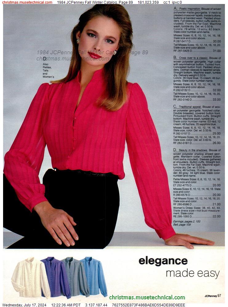 1984 JCPenney Fall Winter Catalog, Page 89
