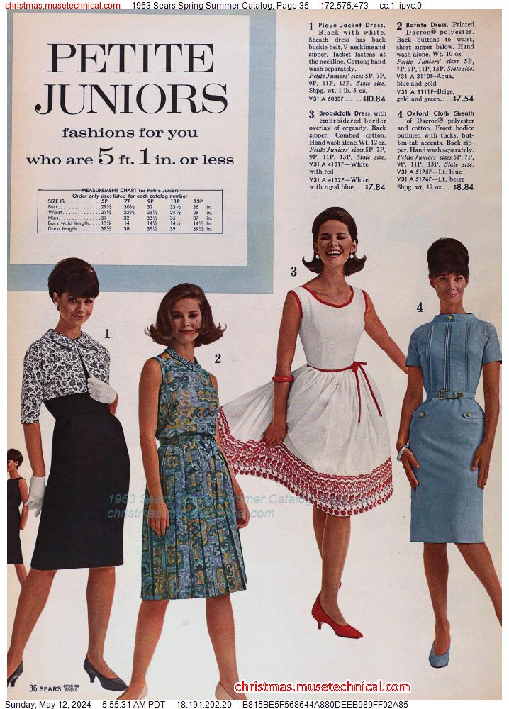 1963 Sears Spring Summer Catalog, Page 35