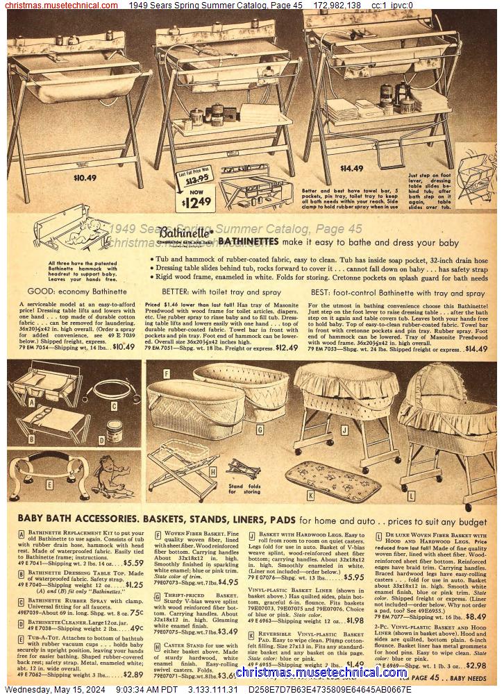 1949 Sears Spring Summer Catalog, Page 45