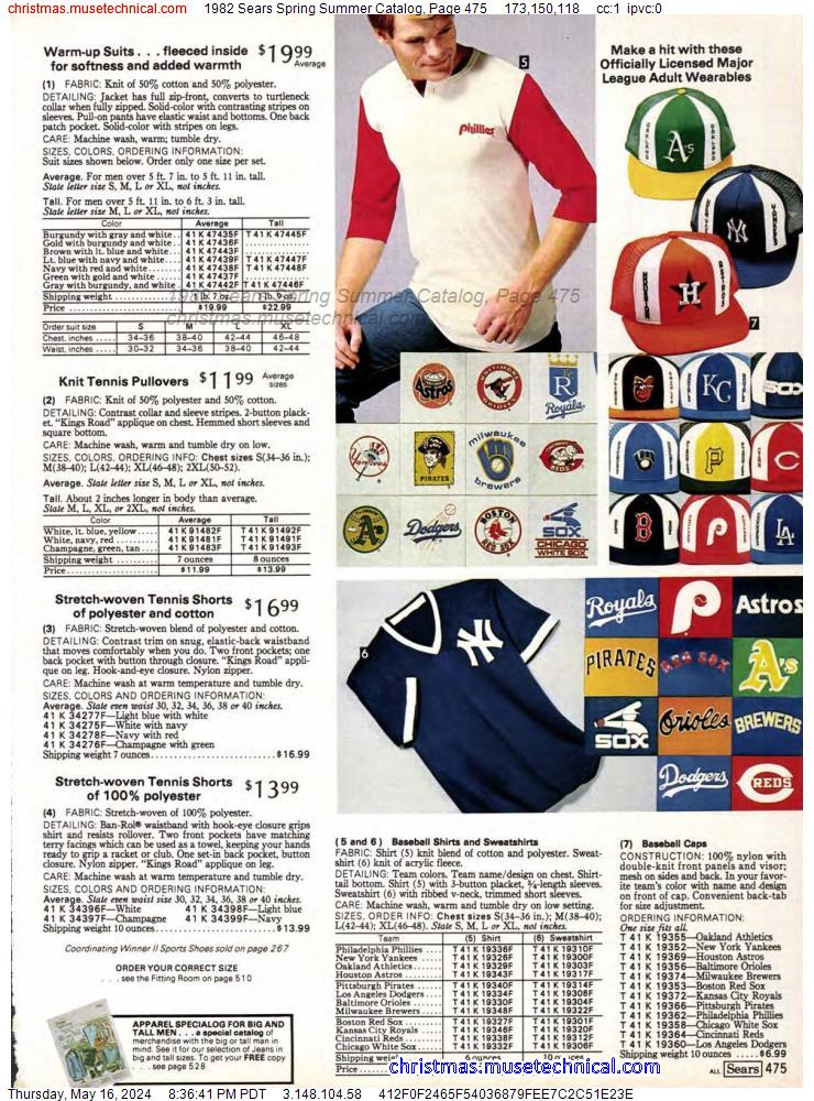 1982 Sears Spring Summer Catalog, Page 475