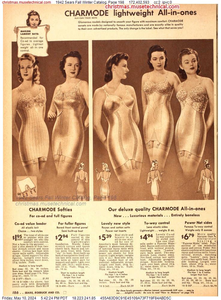 1942 Sears Fall Winter Catalog, Page 198