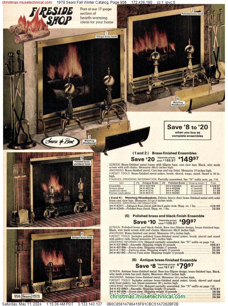 1978 Sears Fall Winter Catalog, Page 956