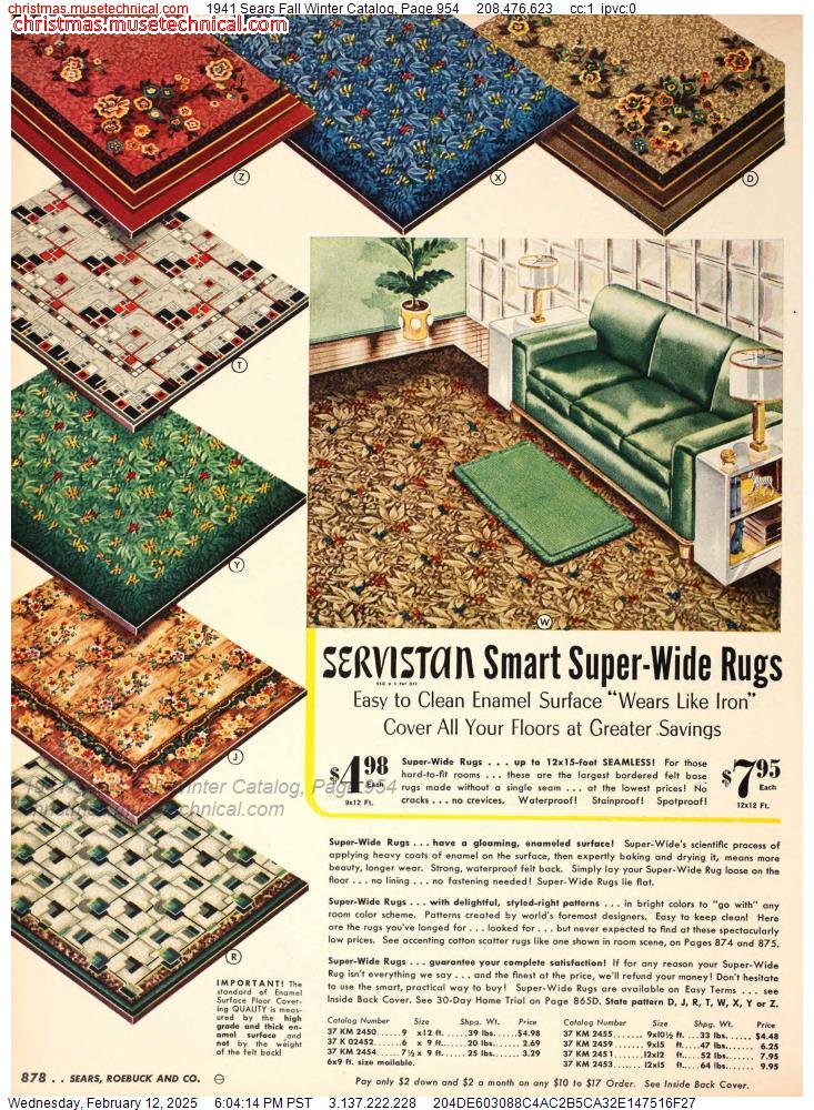 1941 Sears Fall Winter Catalog, Page 954