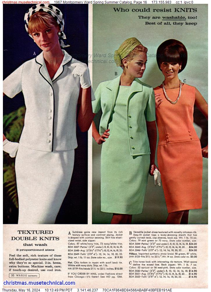 1967 Montgomery Ward Spring Summer Catalog, Page 16