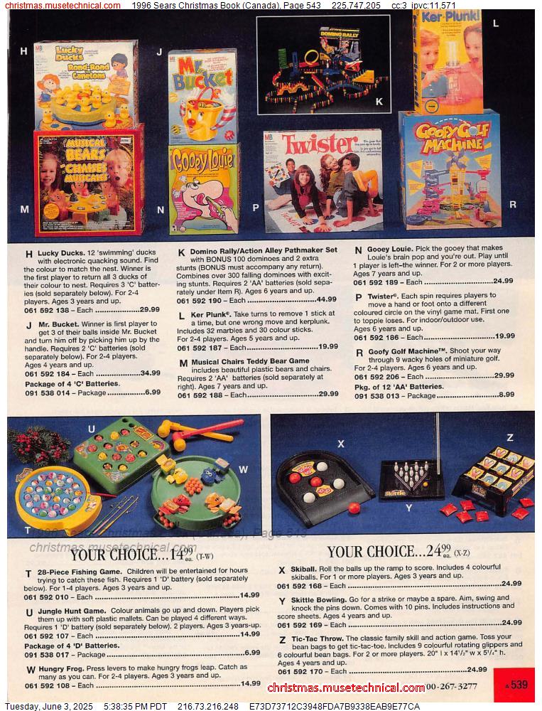 1996 Sears Christmas Book (Canada), Page 543