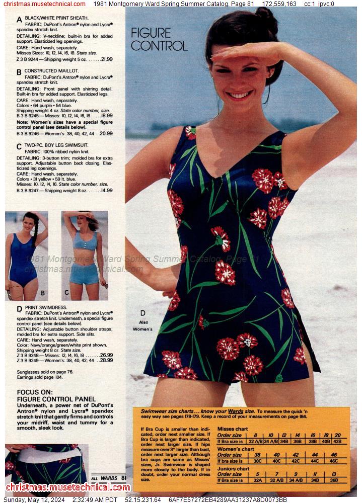 1981 Montgomery Ward Spring Summer Catalog, Page 81