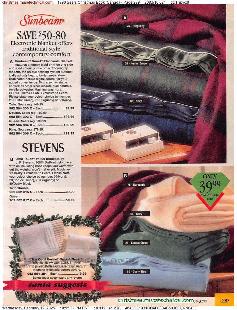 1996 Sears Christmas Book (Canada), Page 289