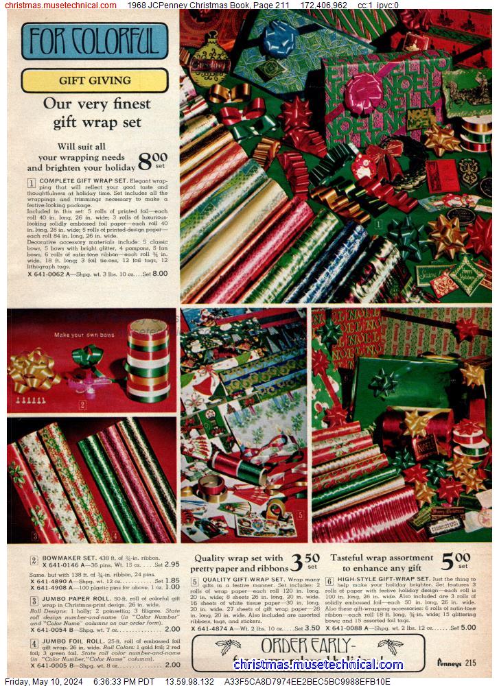 1968 JCPenney Christmas Book, Page 211