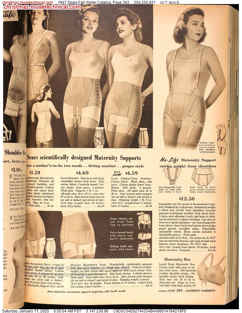 1947 Sears Fall Winter Catalog, Page 393