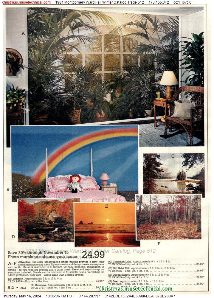 1984 Montgomery Ward Fall Winter Catalog, Page 512