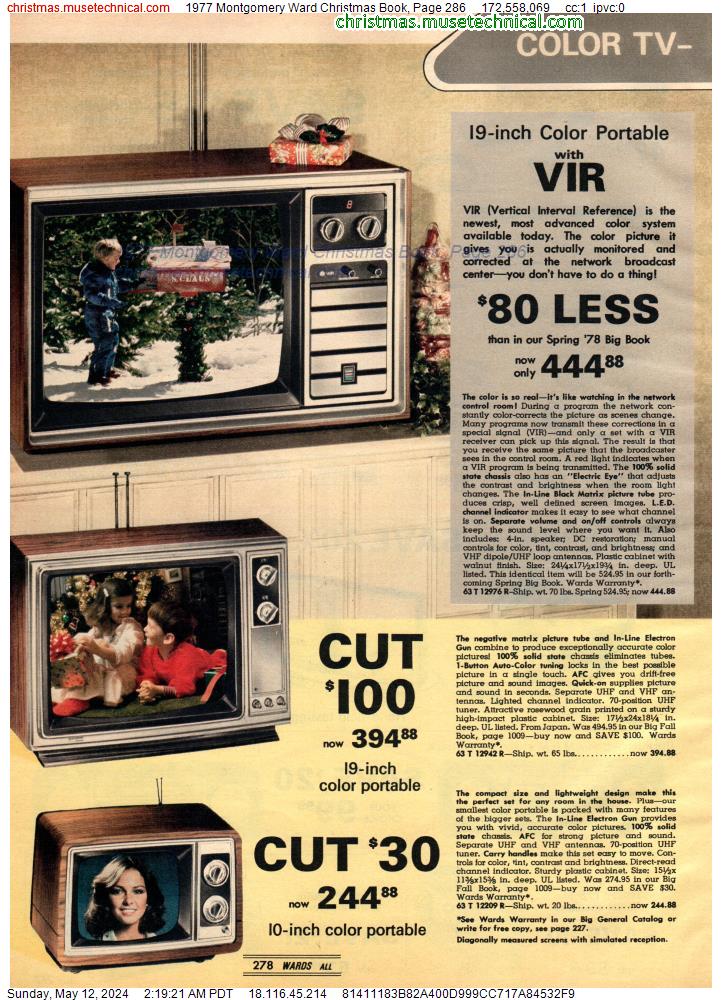 1977 Montgomery Ward Christmas Book, Page 286