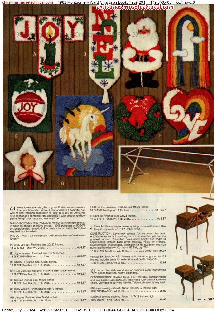 1982 Montgomery Ward Christmas Book, Page 291