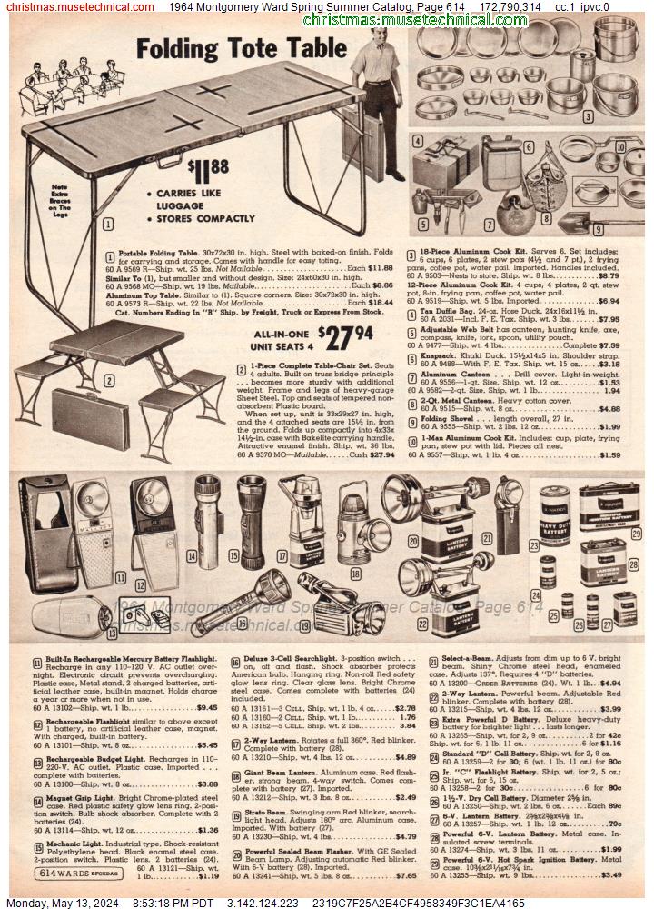 1964 Montgomery Ward Spring Summer Catalog, Page 614