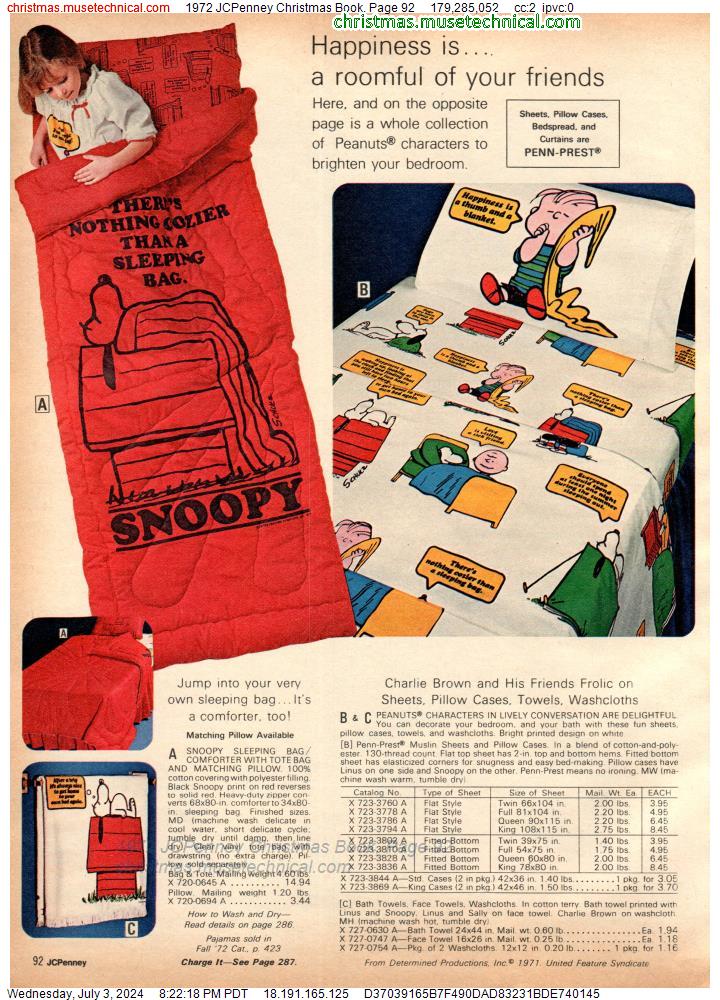 1972 JCPenney Christmas Book, Page 92