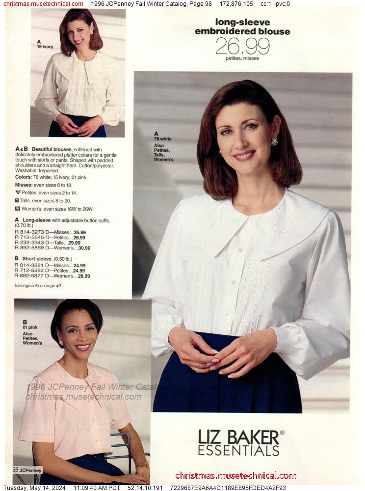 1996 JCPenney Fall Winter Catalog, Page 98 - Catalogs & Wishbooks