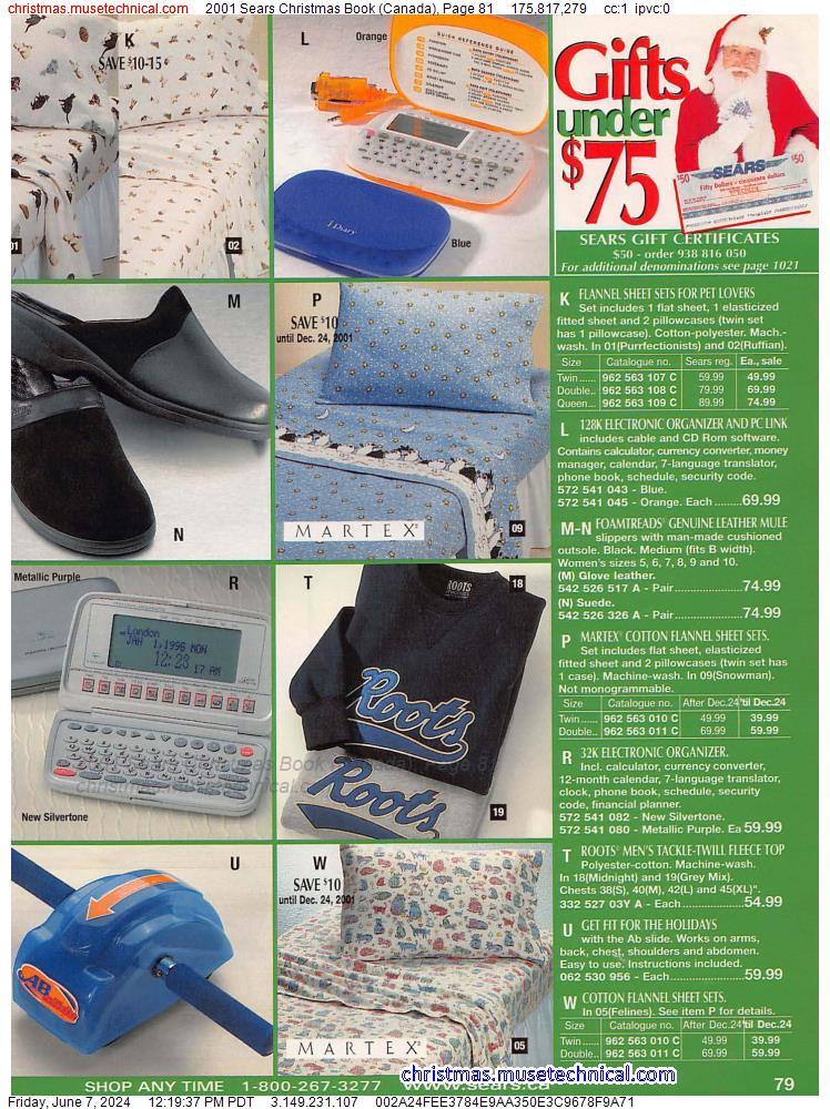 2001 Sears Christmas Book (Canada), Page 81