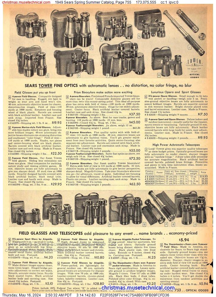 1949 Sears Spring Summer Catalog, Page 755
