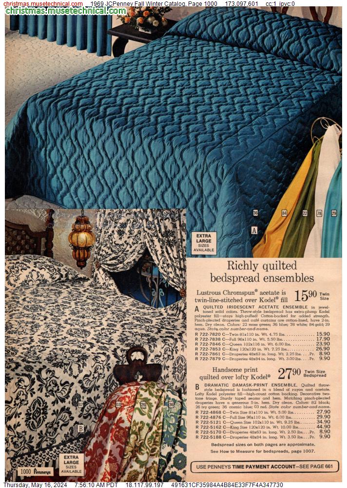 1969 JCPenney Fall Winter Catalog, Page 1000