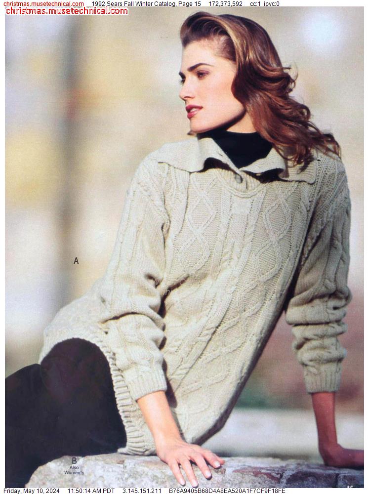 1992 Sears Fall Winter Catalog, Page 15