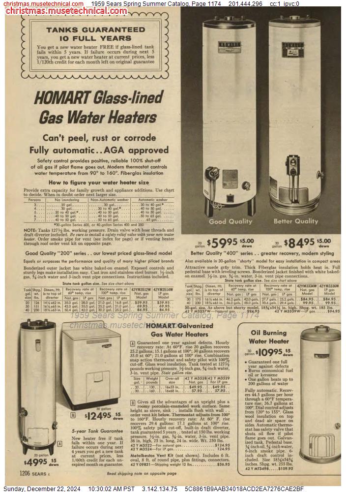 1959 Sears Spring Summer Catalog, Page 1174