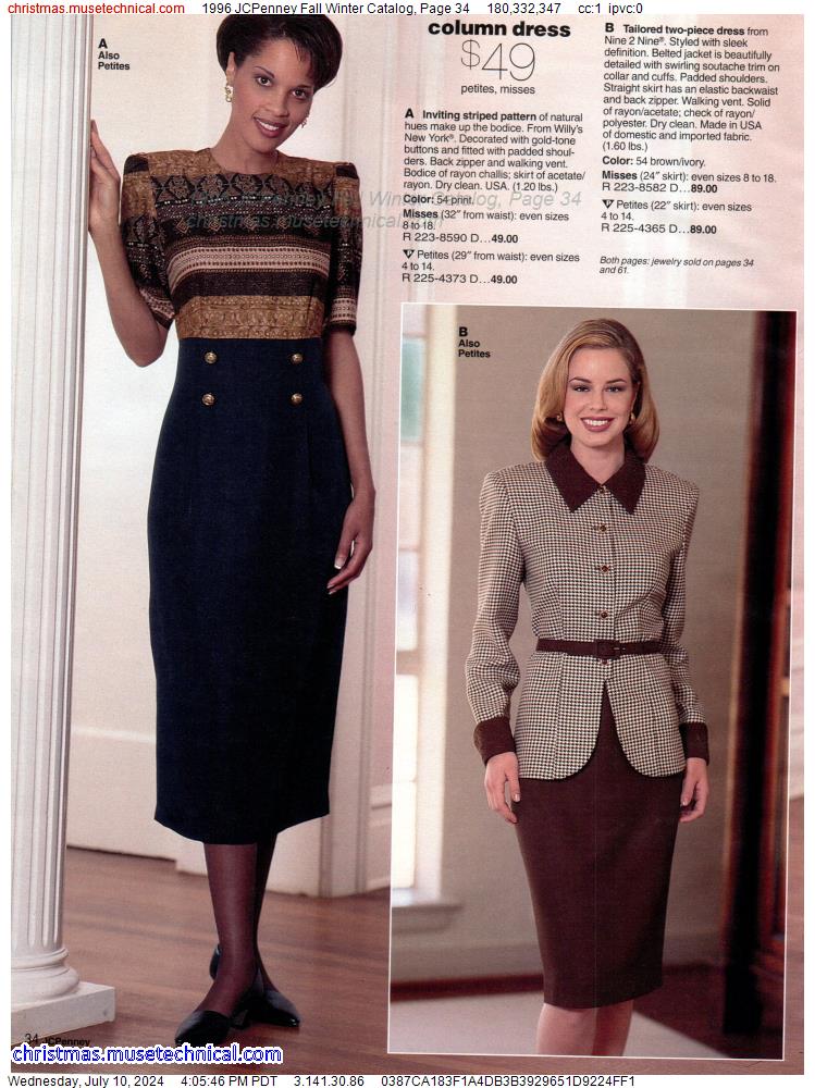 1996 JCPenney Fall Winter Catalog, Page 34