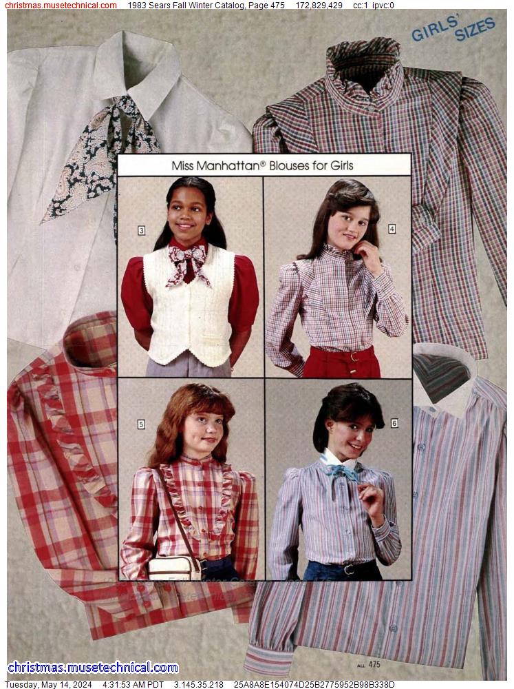 1983 Sears Fall Winter Catalog, Page 475