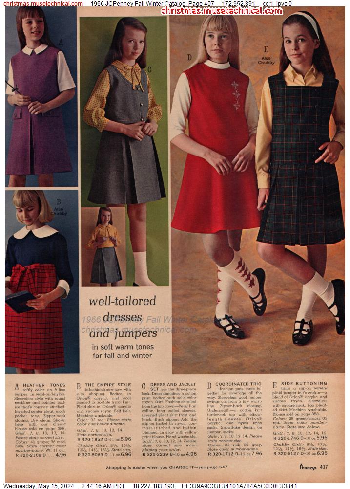 1966 JCPenney Fall Winter Catalog, Page 407