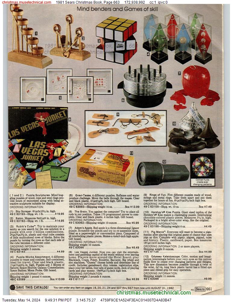 1981 Sears Christmas Book, Page 663