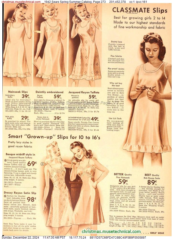 1942 Sears Spring Summer Catalog, Page 273