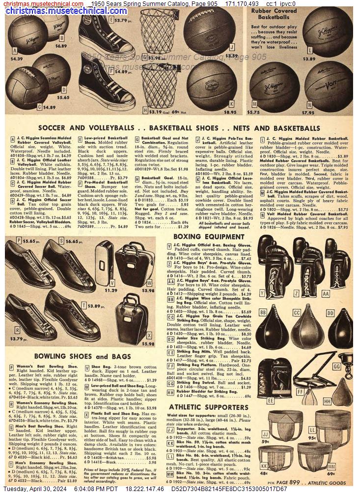 1950 Sears Spring Summer Catalog, Page 905
