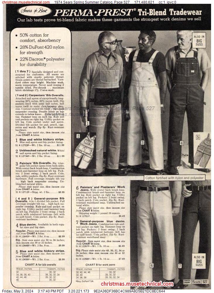 1974 Sears Spring Summer Catalog, Page 527